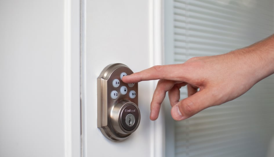 ADT smartlock on a Philadelphia home